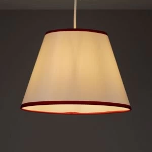 Image of Colours Gemma Cream red Ribbon Light shade D122mm