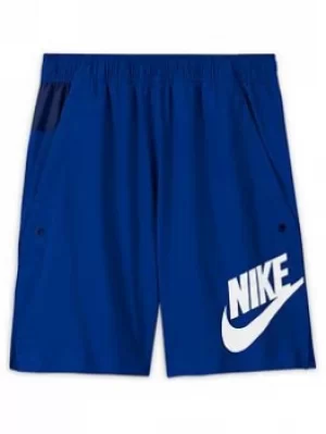 Image of Nike Boys Nsw Woven Hbr Short, Blue, Size M=10-12 Years