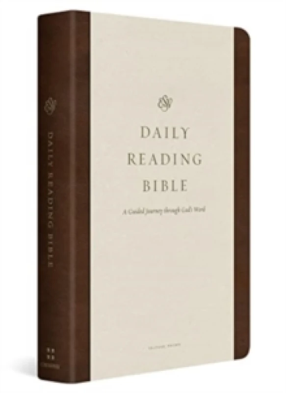 Image of ESV Daily Reading Bible : A Guided Journey through God's Word (TruTone, Brown) Leather / fine binding