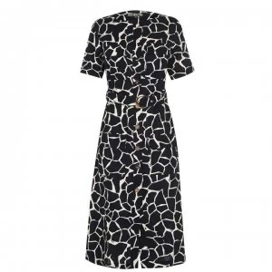 Image of Biba Linen Safari Dress - Giraffe