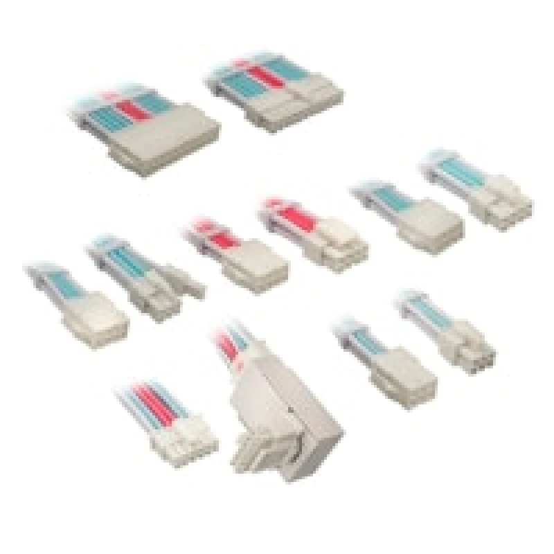 Image of Kolink Core Pro Braided Cable Extension Kit 12VHWPR Type 1 - Brilliant White/Neon Blue/Pure Pink