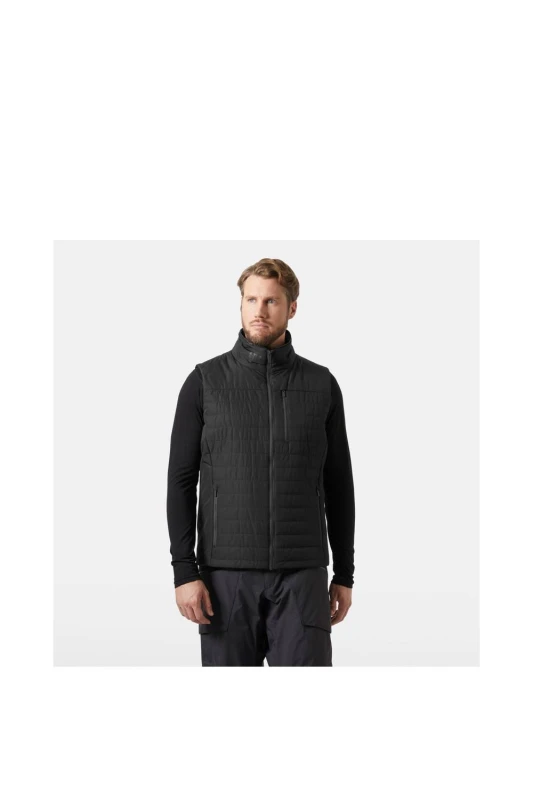 Image of Helly Hansen Sport Mens Crew Insulator Vest 2.0 in Dark Grey Size: Small Dark Grey Male S