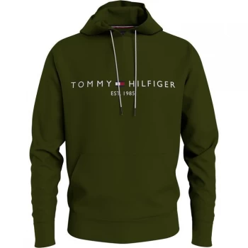 Image of Tommy Hilfiger Logo OTH Hoodie - Olivewood GYY