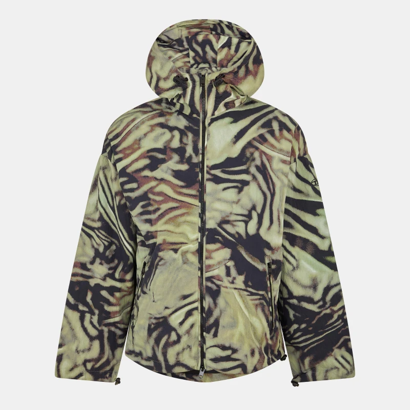 Image of Diesel Mens Lightweight Water Resistant Windbreaker Multicolor male M (48)