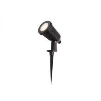 Image of Forum Lighting 6W Coast Wells GU10 Spike Light Black - CZ-31806-BLK