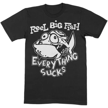 Image of Reel Big Fish - Silly Fish Unisex Medium T-Shirt - Black
