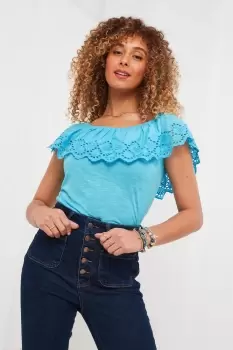 Image of Broderie Frill Tee