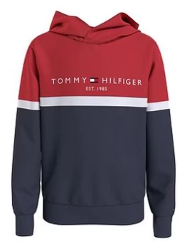 Image of Tommy Hilfiger Boys Colorblock Hoodie Set - Navy, Size Age: 8 Years