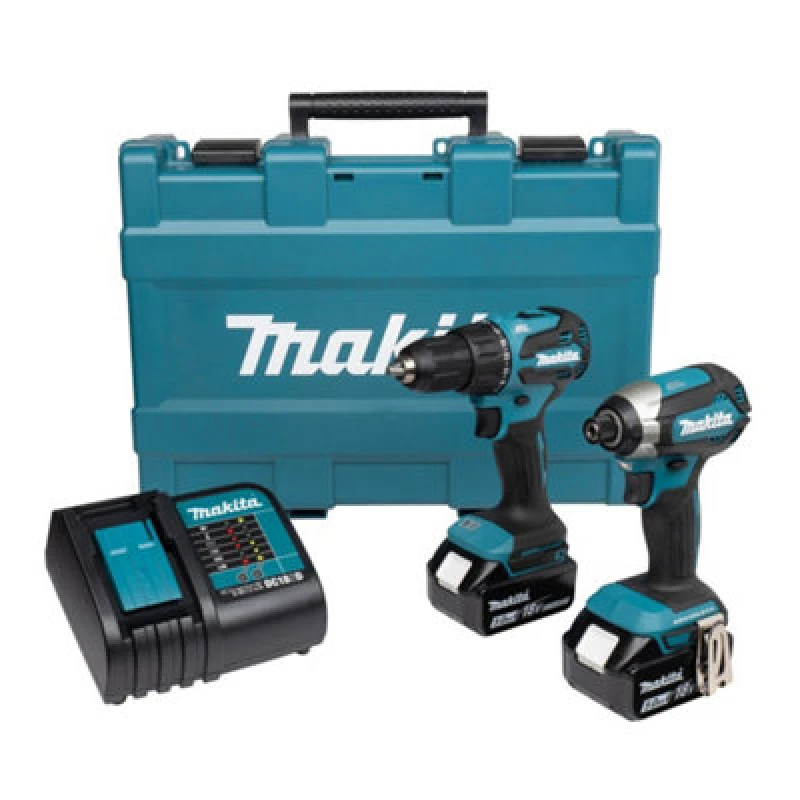 Image of Makita 18V BRUSHLESS COMBI & IMPACT 2 X 5AH