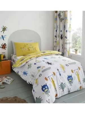 Image of Catherine Lansfield Bugtastic Duvet Cover Set, Multi, Size Single