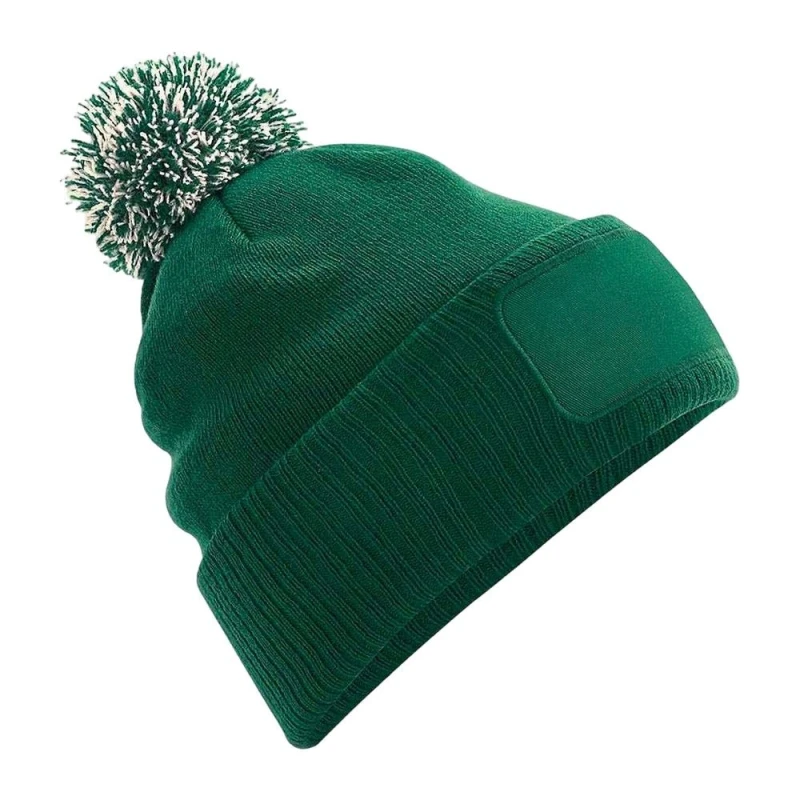 Image of Beechfield Beechfield Men Snowstar Beanie in Bottle Green Bottle Green One Size Male 5063425497881