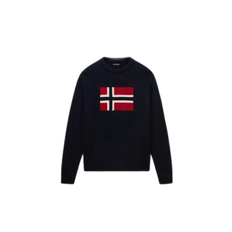 Image of Long sleeve T-Shirt Napapijri D-Mura C Bleu Male S