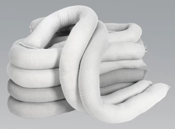 Image of Sealey SAS10 Spill Absorbent Sock 60mm x 1.2mtr Pack of 10