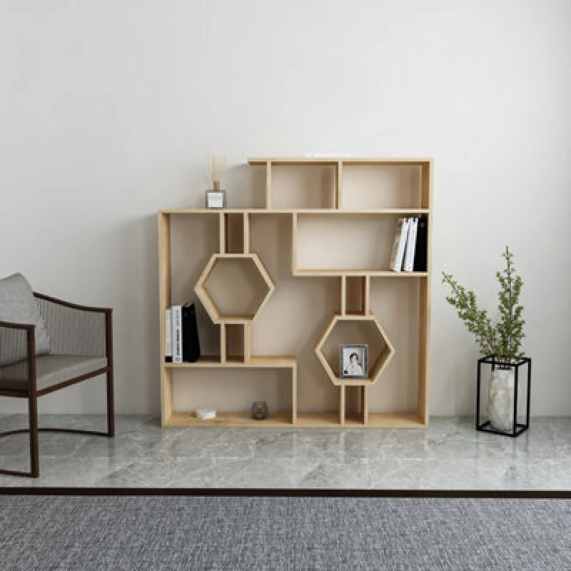 Image of Decorotika Tamara Bookcase Shelving Unit Sapphire Oak
