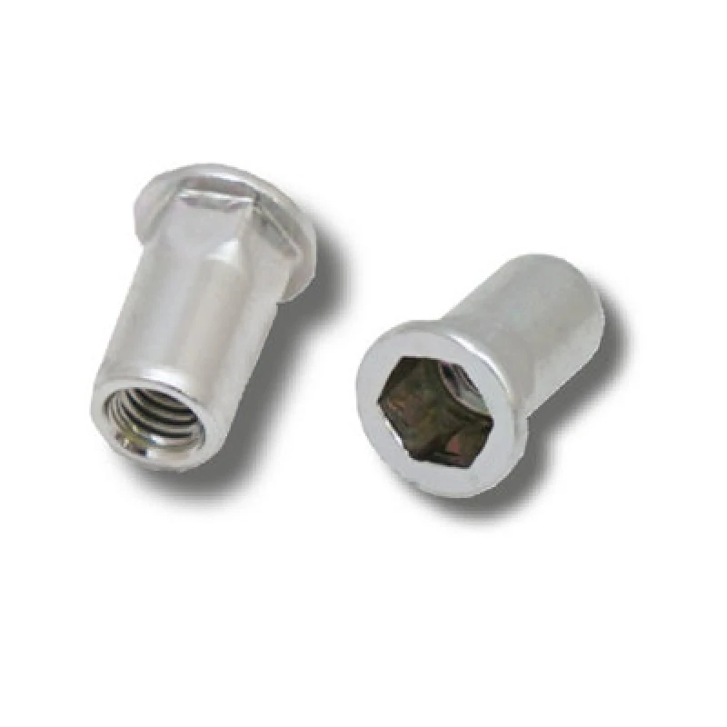 Image of Jrp Riveting Products M10 X 21.0 Steel Flat Head Rivet Nuts