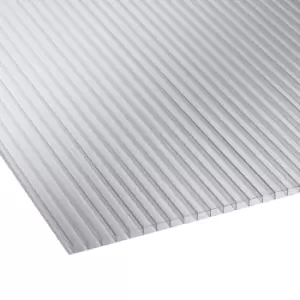 Image of Corotherm Clear Multiwall Polycarbonate Horticultural Glazing Sheet 1.2M X 1200mm, Pack Of 10