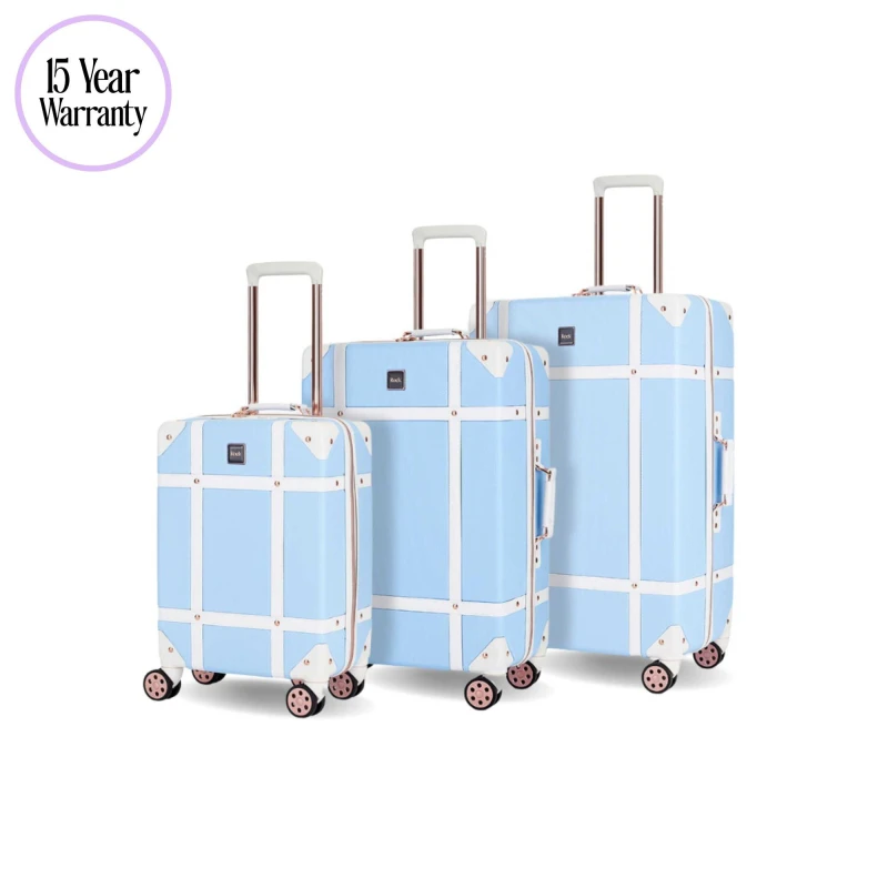 Image of Rock Rock Vintage Suitcase Blue Blue unisex Cabin