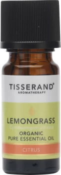 Image of Tisserand Aromatherapy Lemongrass Organic Essential Oil 9ml