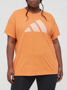 Image of adidas Winners 2.0 Tee (Plus Size) - Mustard, Mustard, Size 2X, Women