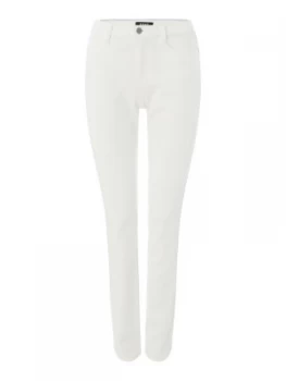Image of DKNY Straight leg jean Off White