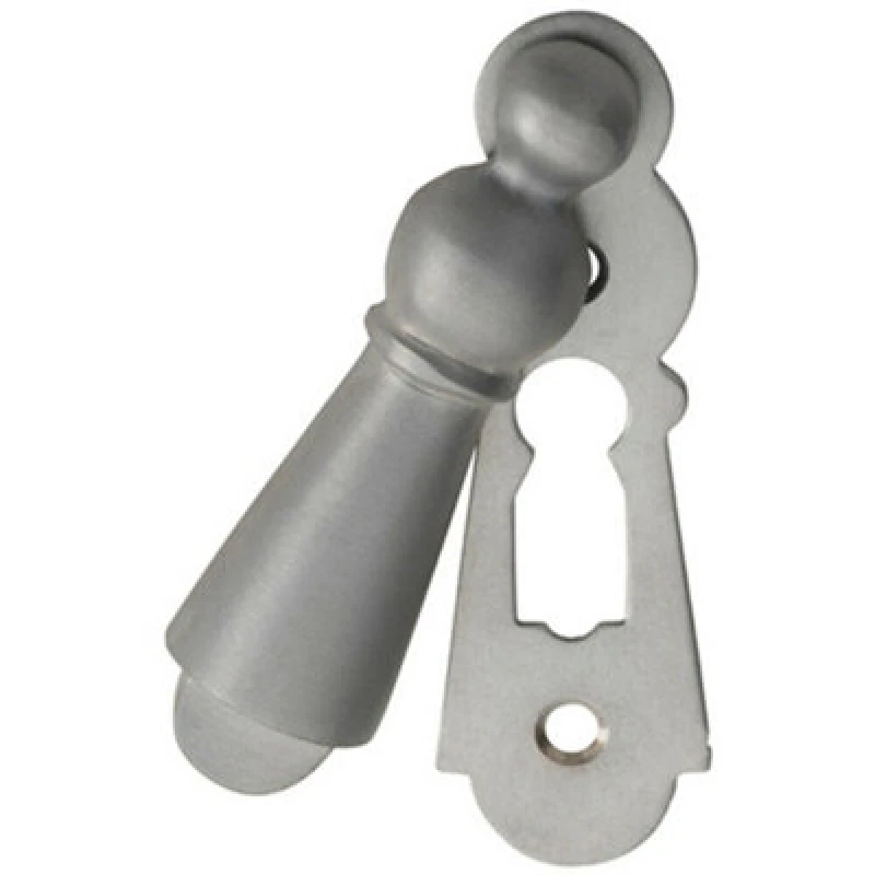 Image of Loops 73mm Large Lock Profile Escutcheon 40mm Fixing Centres Satin Chrome Multi unisex