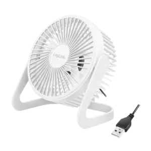 Image of LogiLink USB Fan, 15.24cm 6", white