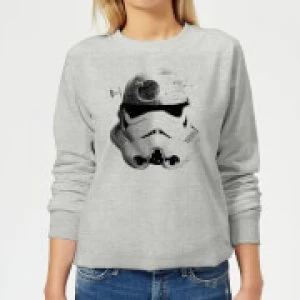 Image of Star Wars Command Stromtrooper Death Star Womens Sweatshirt - Grey - S