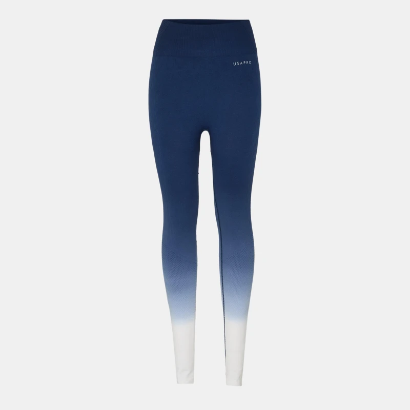 Image of USA Pro Seamless Ombre Leggings Navy/White female 8 (36)