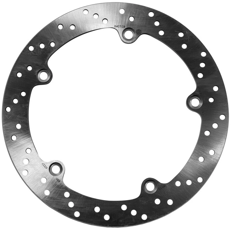 Image of BREMBO 68B407C8 Brake disc PRIME - Serie-Oro - Fixed Disc Rear, Perforated Brake Disc (82)