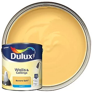 Image of Dulux Banana Split Matt Emulsion Paint 2.5L