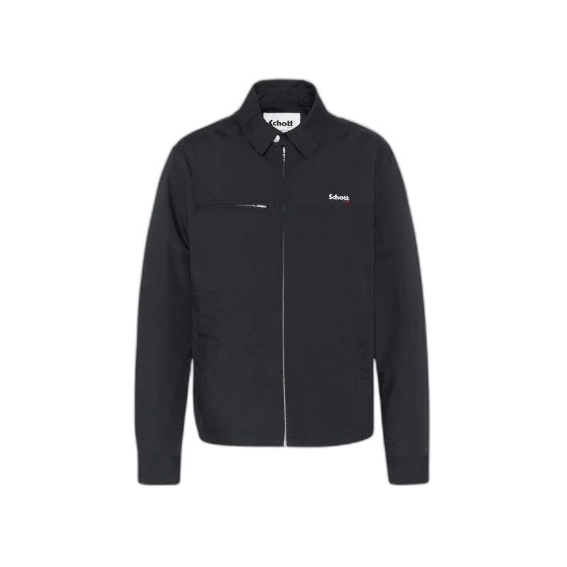 Image of Schott Shirt collar jacket Schott Bleu Male M