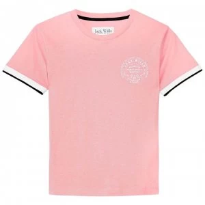 Image of Jack Wills Debran Ringer T Shirt - Pink