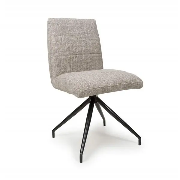 Image of Shankar Laurel Tweed Oatmeal Dining Chairs - Beige 584785cm