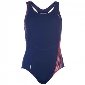 Image of Zone3 Classic F Swimsuit - Navy/Coral
