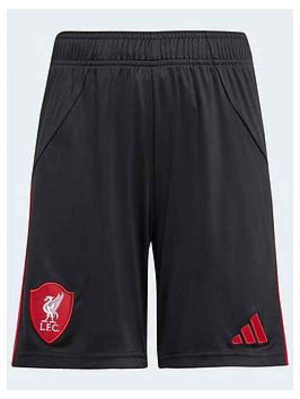 Image of Adidas Liverpool FC Kids Shorts 2025/26 Noir Unisex 15/16 ans JV6461