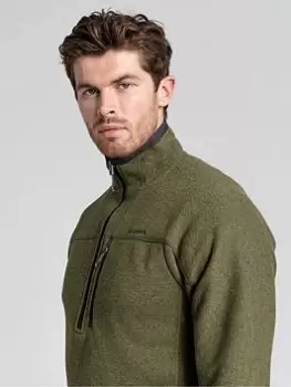 Image of Craghoppers Torney Half Zip Microfleece, Khaki, Size 2XL, Men
