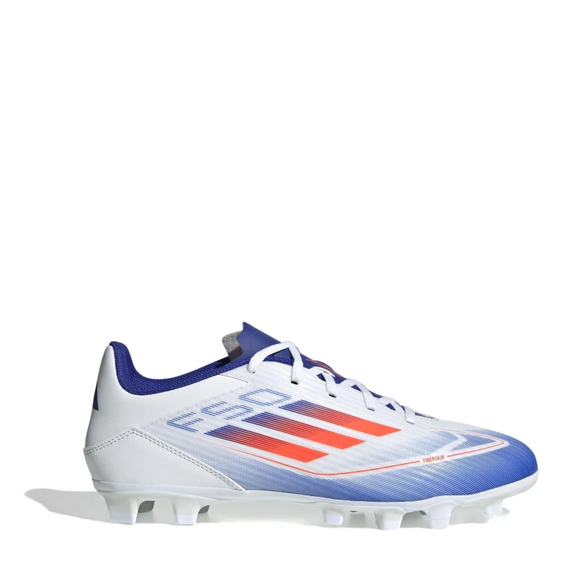 Image of adidas F50 Club Firm Ground Football Boots - White White 9.5