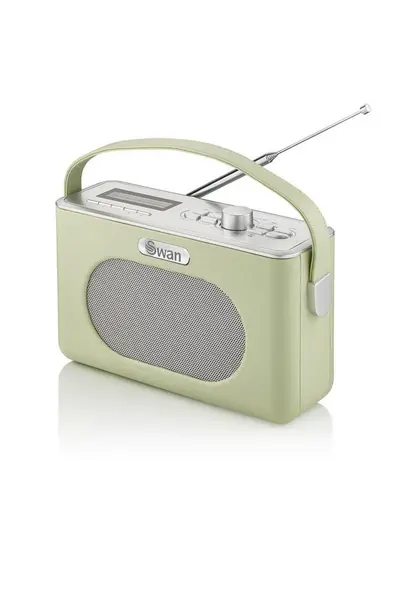 Image of Swan Retro DAB Bluetooth Radio Green