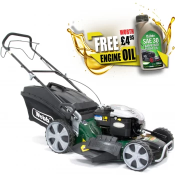 Image of Webb R21HW 50cm Self-Propelled High-Wheel Rotary Petrol Mower