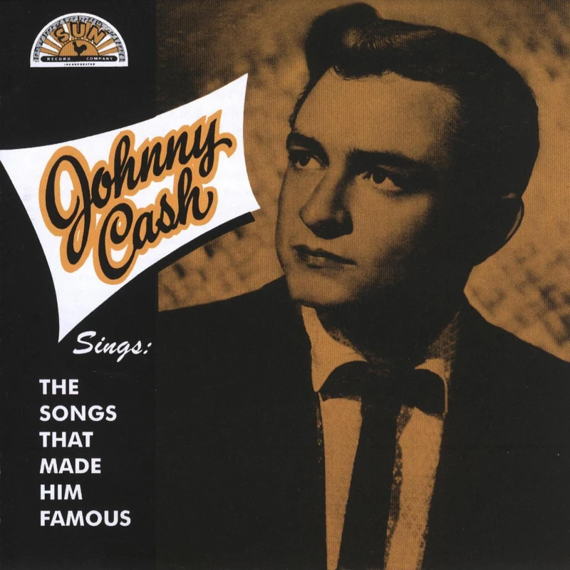 Image of Johnny Cash Johnny Cash Sings The Songs That Made Him Famous [Remastered Orange Vinyl] LP Black unisex