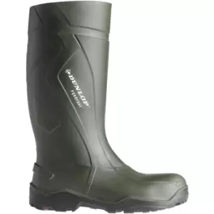 Image of Dunlop C762933 Purofort+ Full Safety Standard Wellington Boxed / Mens Boots (43 EUR) (Green) - Green
