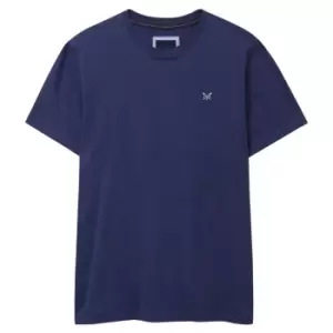 Image of Crew Clothing Mens Classic Tee Twilight Blue Medium