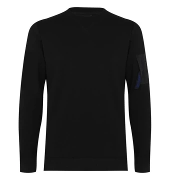 Image of Paul Smith Nylon Patch Sweater - Black 79