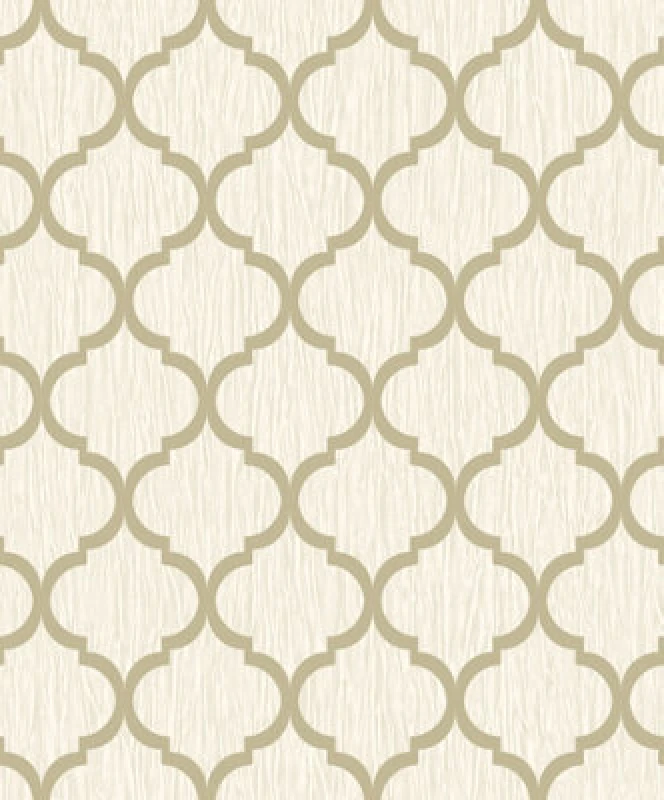 Image of Debona Crystal Trellis Ivory Wallpaper 8898