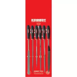 Image of Kennedy 160MM (6.1/2") 6 Piece Medium Grade Diamond File Set