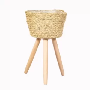 Image of Sass & Belle Large Basket Planter on Legs