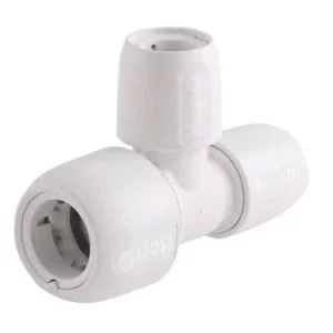 Image of Hep2O Reducing Pipe Tee (Dia)22mm X 15mm