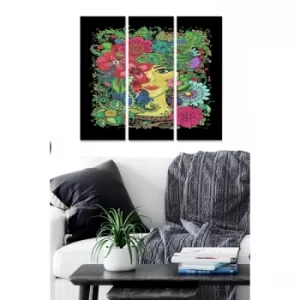 Image of MDF2918567 Multicolor Decorative MDF Painting (3 Pieces)