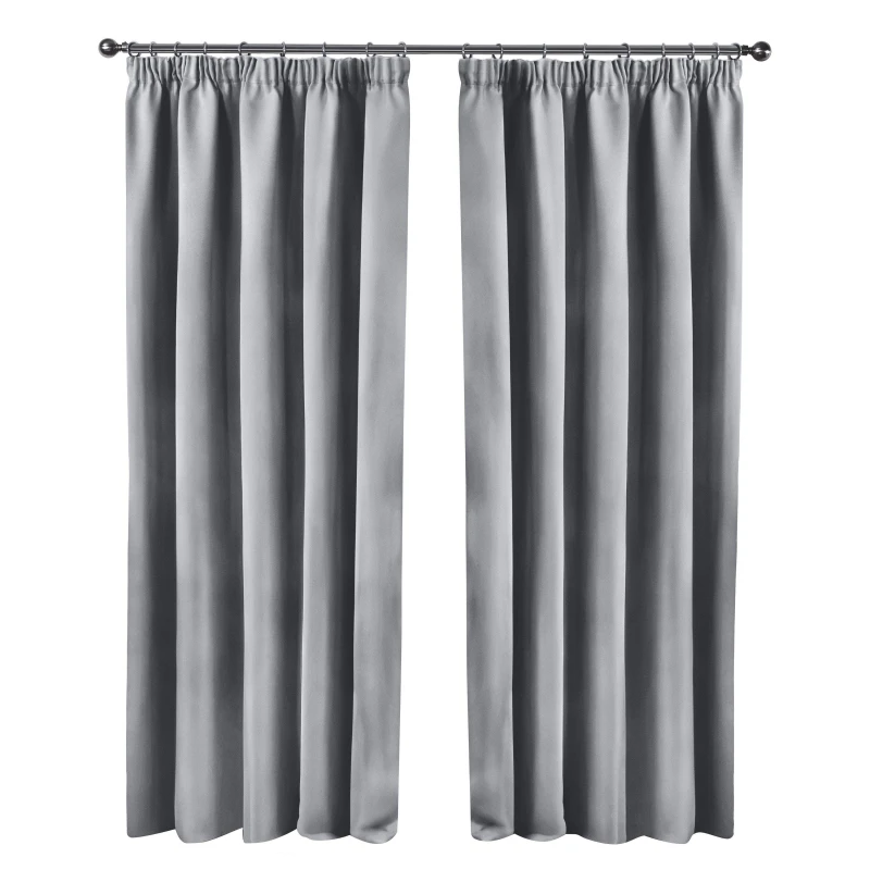 Image of Emma Barclay Blackout Curtains Thermal Pencil Pleat Cali Grey unisex 168x137cm