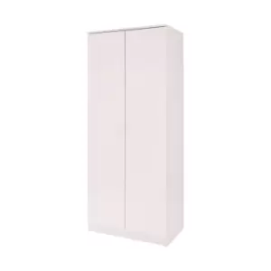 Image of Ottawa Two Door Plain Wardrobe White